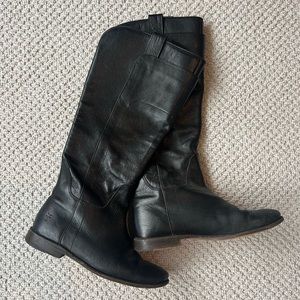 Frye black leather Paige boots
